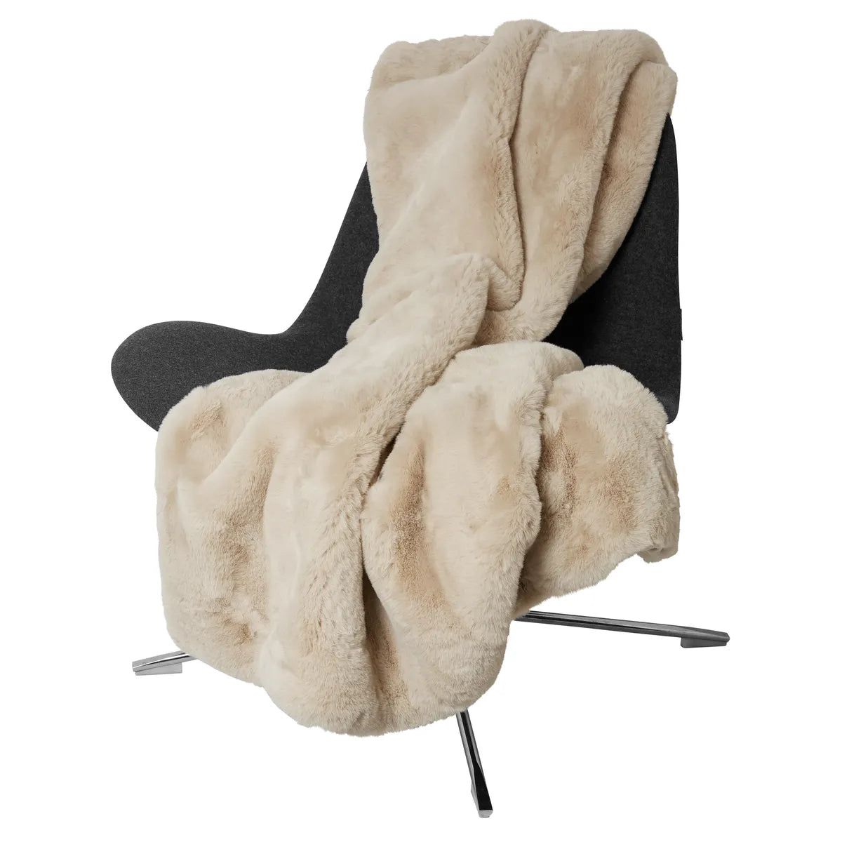 Lars - Luxury Fur Throw - Latte