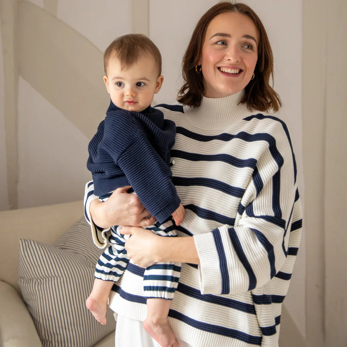 Vicki Jumper by Chalk - Navy Stripe