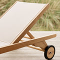 Columbus Sun Lounger by Fritz Hansen Skagerak - White