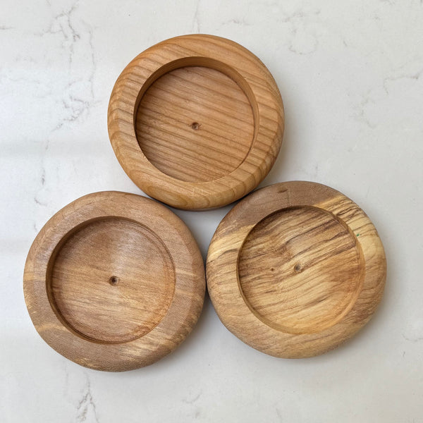 HAND TURNED | PYRAMID CANDLE HOLDER