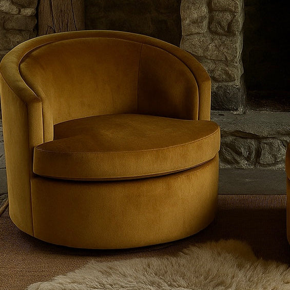 CAVENDISH ARMCHAIR | OCHRE VELVET