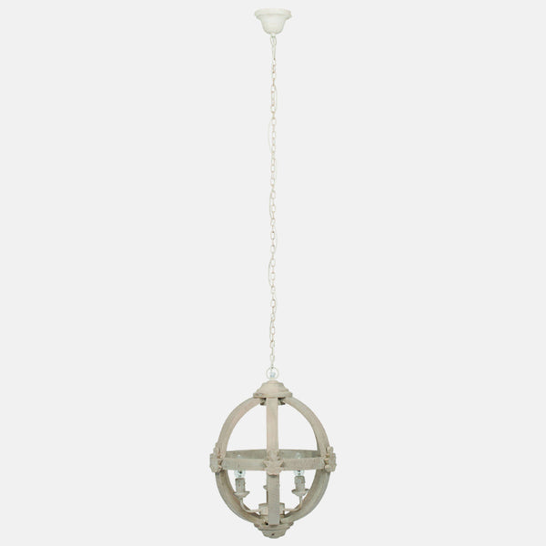 WEATHERED WOOD | GLOBE PENDANT | SMALL