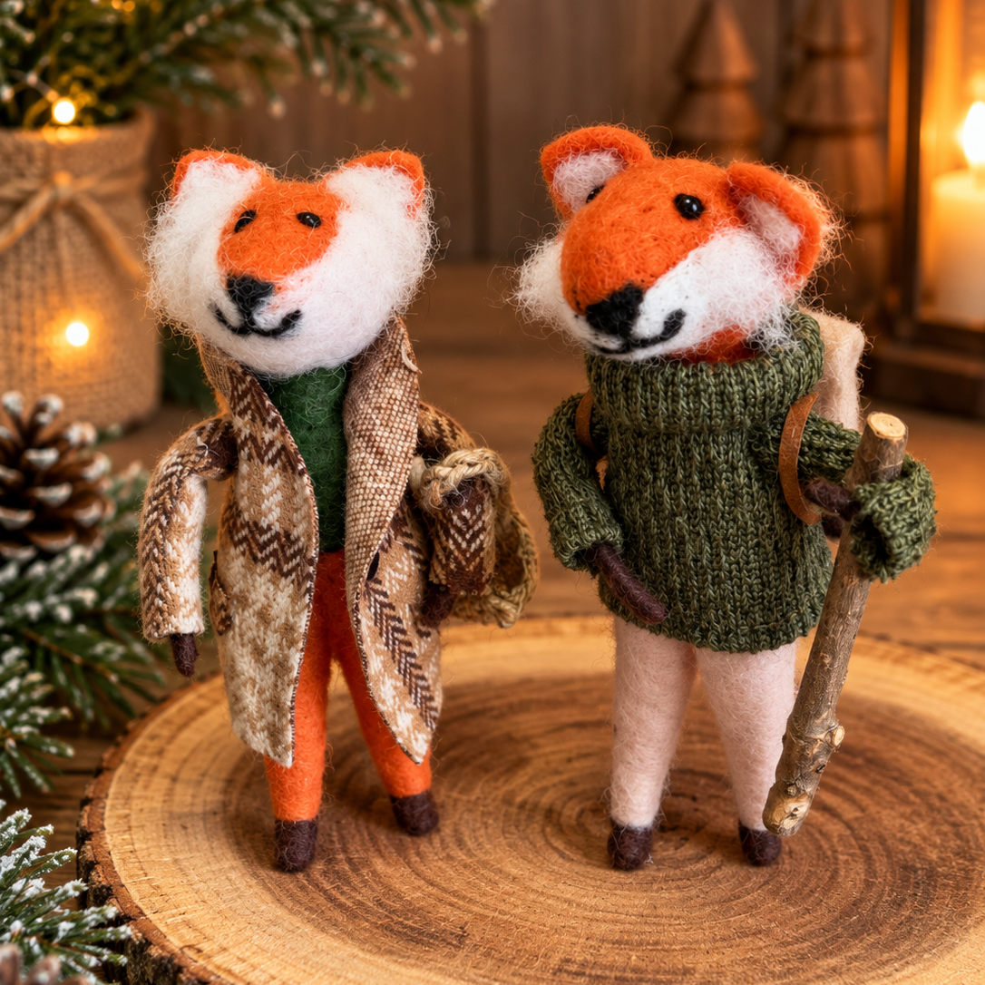 The Rambling Foxes Duo - Felt Decoration