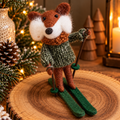 The Skiing Fox - Felt Decoration