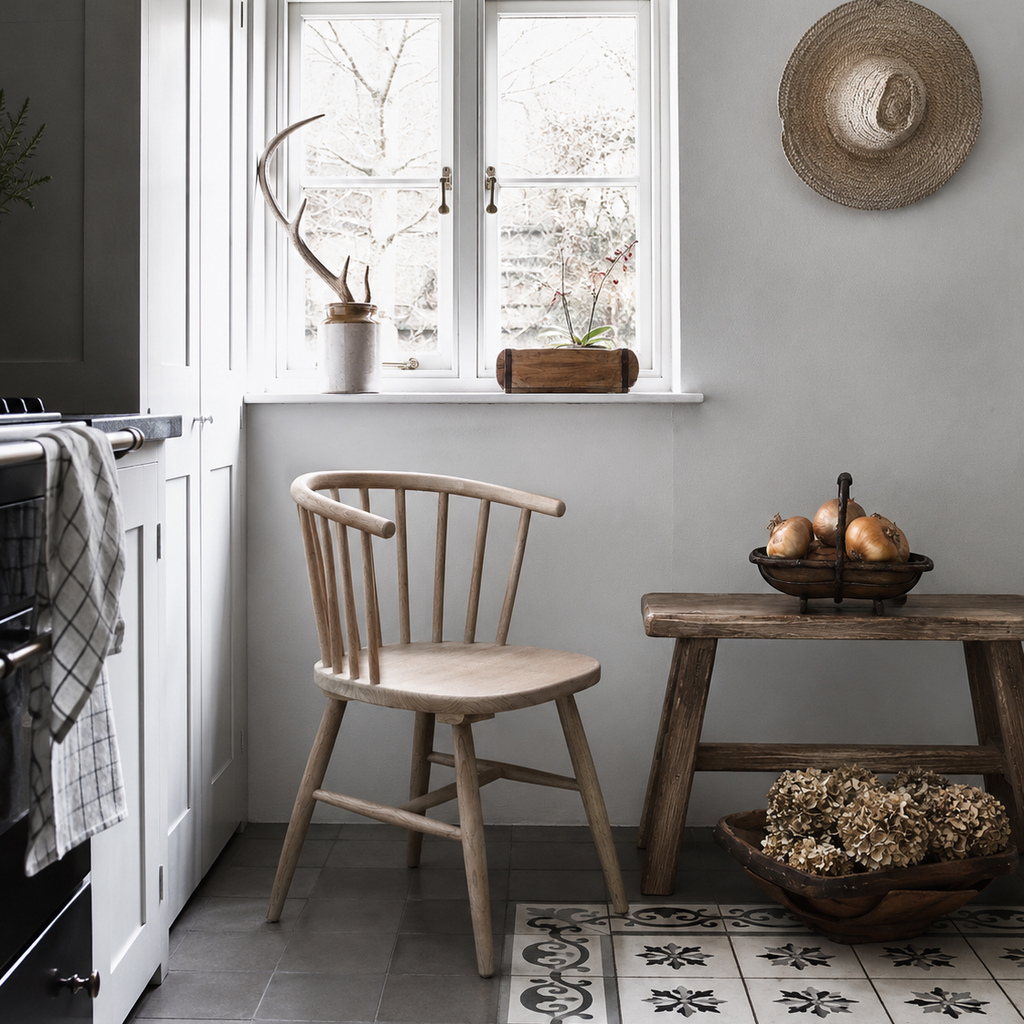 Carbis Bay - Curve - Elm Dining Chair