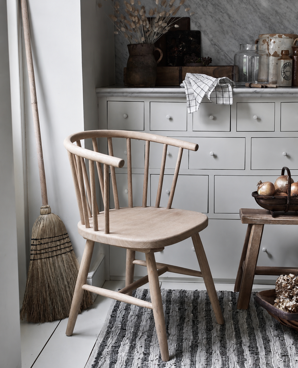 Carbis Bay - Curve - Elm Dining Chair