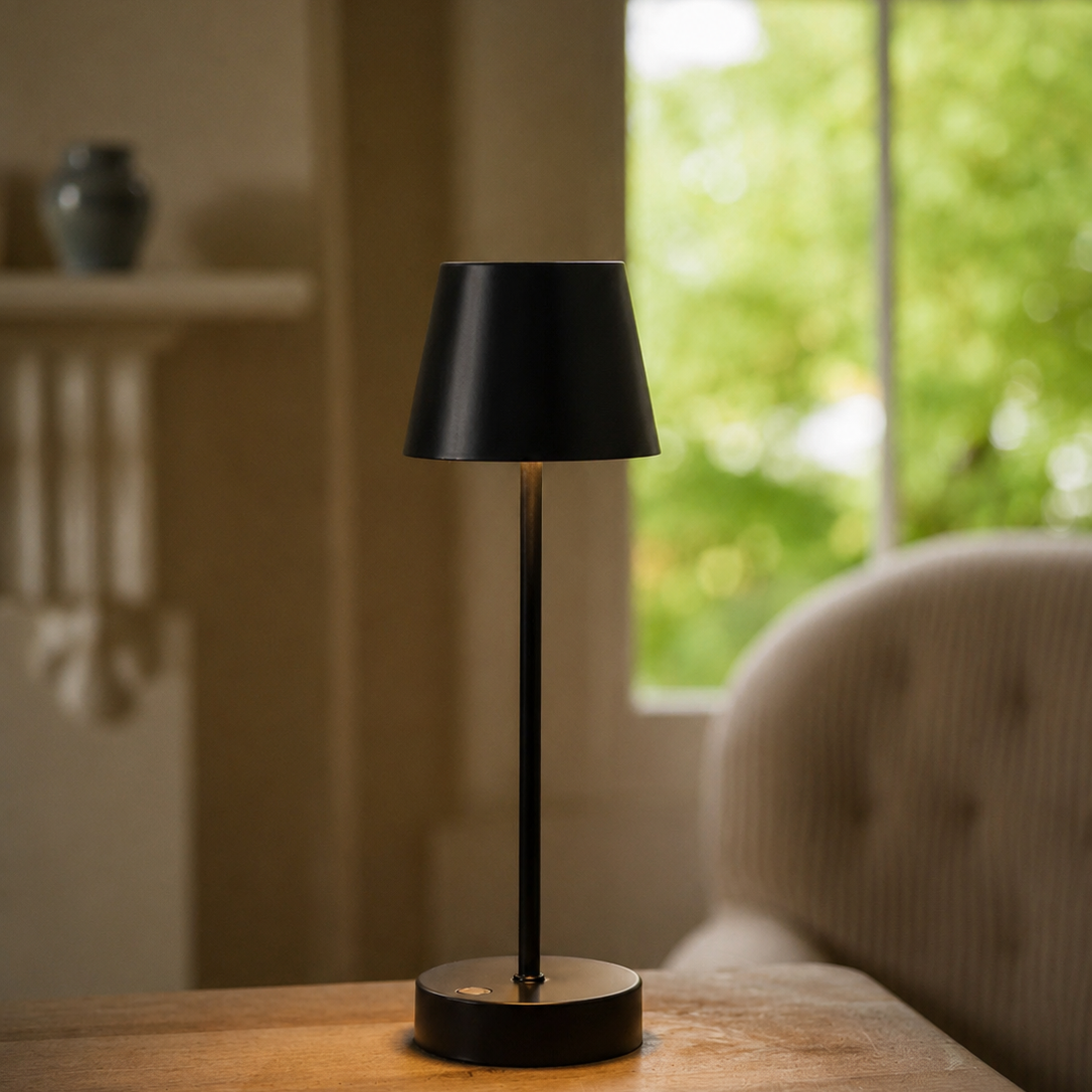 Walcot - Rechargeable Table Lamp - Carbon