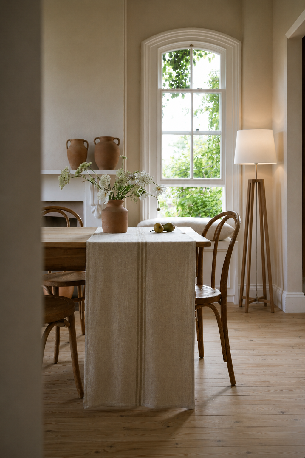Natural Wood - Cross Floor Lamp
