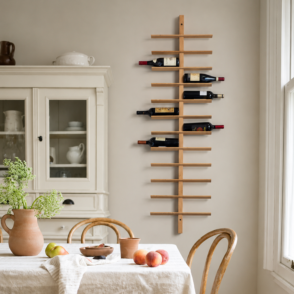 Oak Wine Rack - 24 Bottle