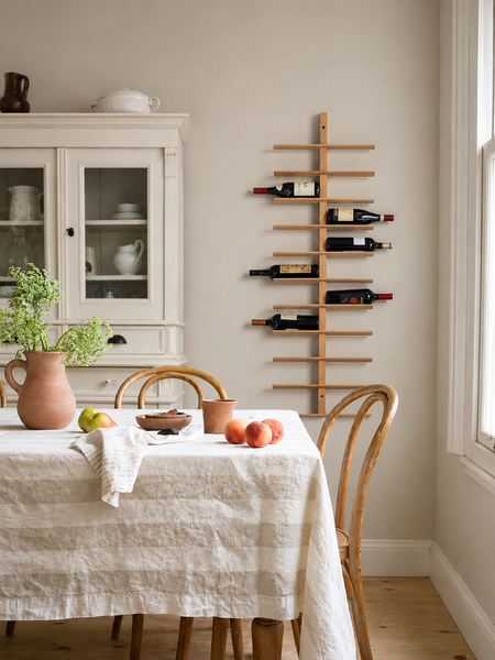 OAK WINE RACK | 24 BOTTLE