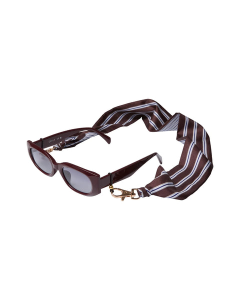 CHALK | DOVER GLASSES CHAIN/SCARF BROWN