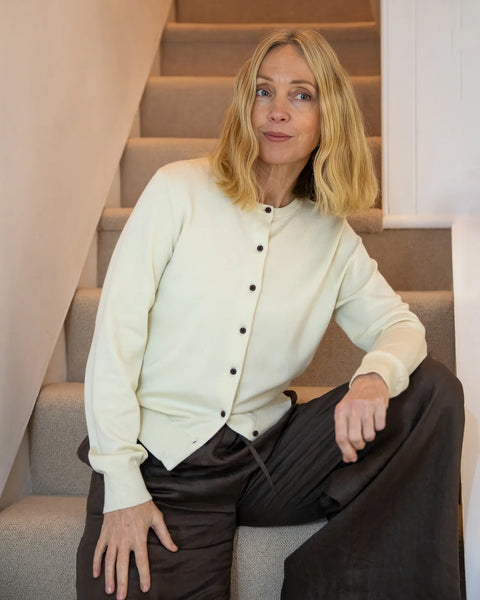 CHALK | CAROLINE CARDIGAN | STONE