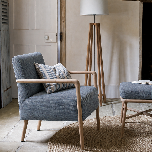 THE CLASSIC SCANDI | ARMCHAIR | NEW ENGLAND BLUE