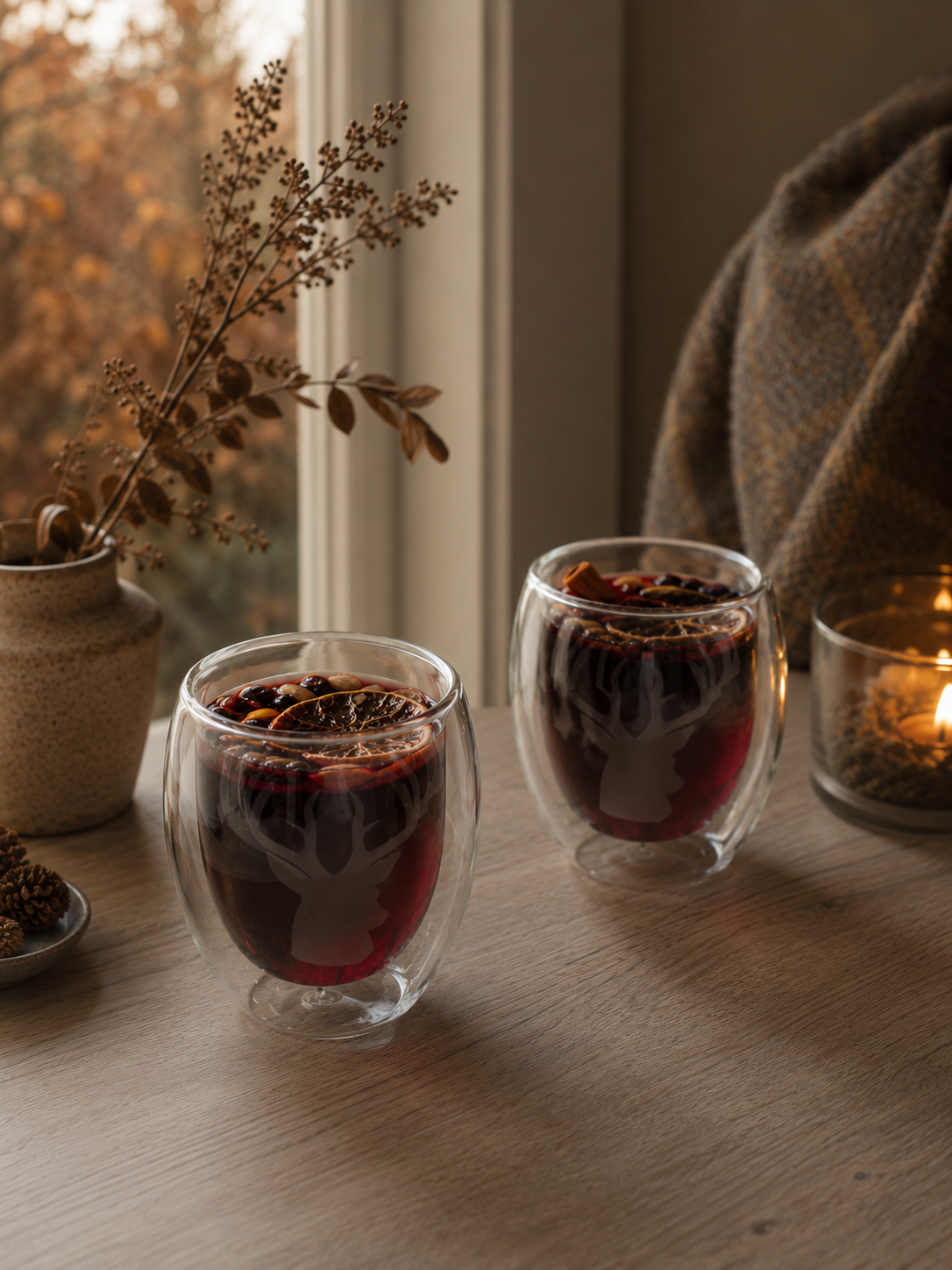 Glögg - Mulled Wine Glass - Pair