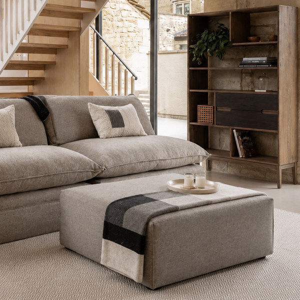 THE BARN | SQUARE FOOTSTOOL OTTOMAN