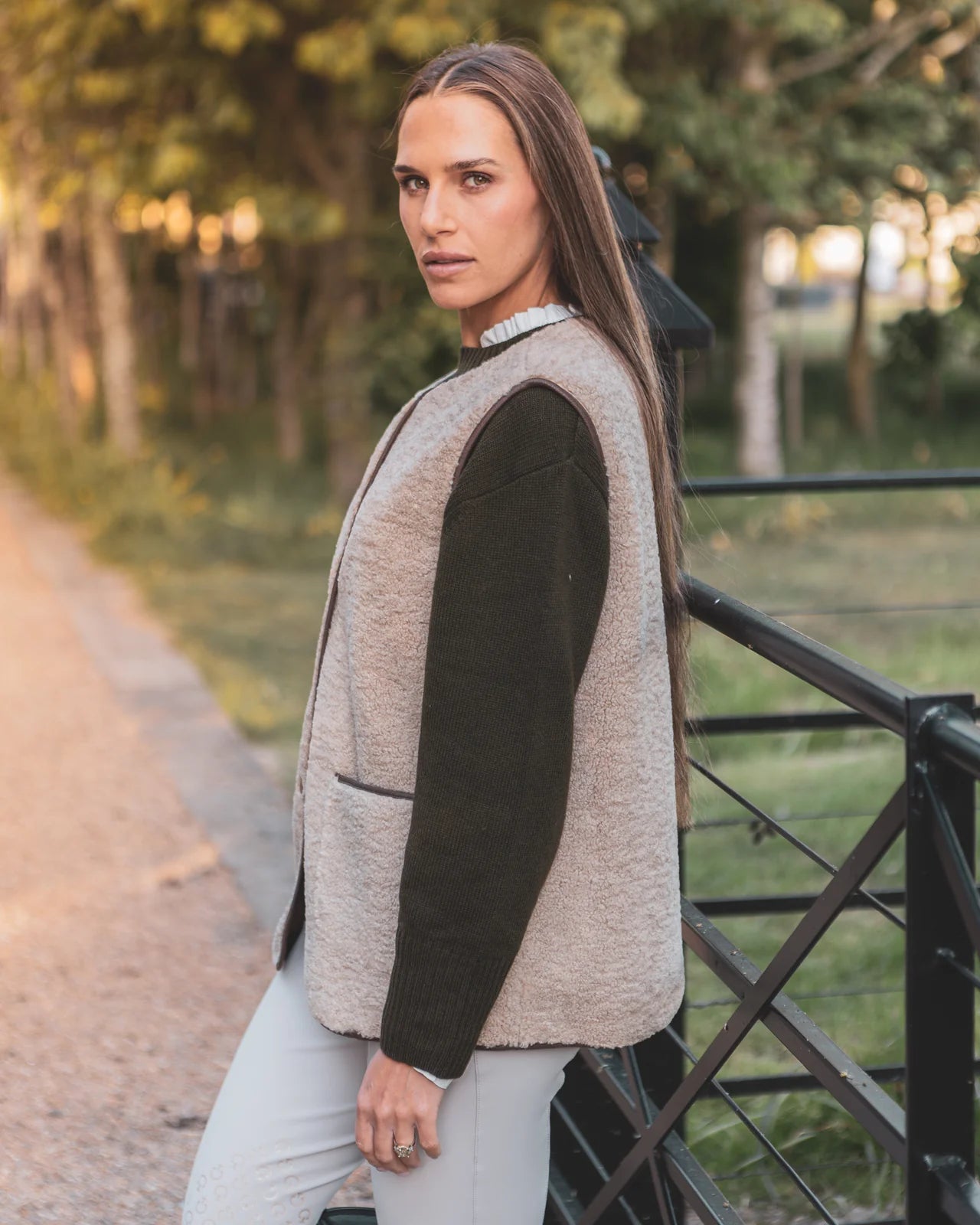 Abby Gilet By Chalk - Oat