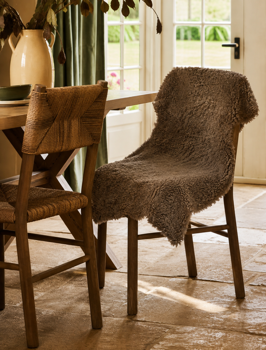 Lars - Large Curly Sheepskin - Mocha