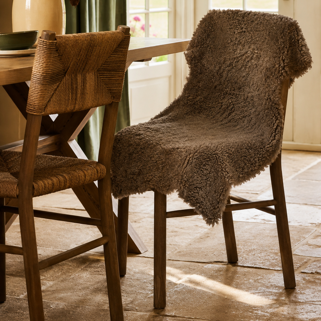 Lars - Large Curly Sheepskin - Mocha