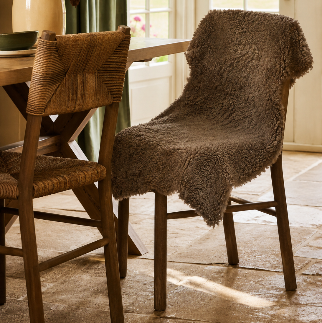 Lars - Large Curly Sheepskin - Mocha
