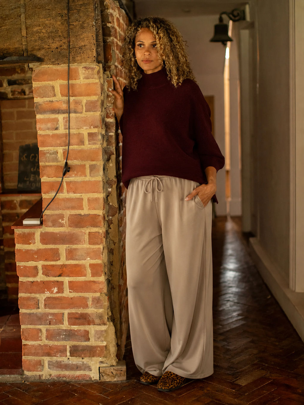 Leona Pant by Chalk - Fawn