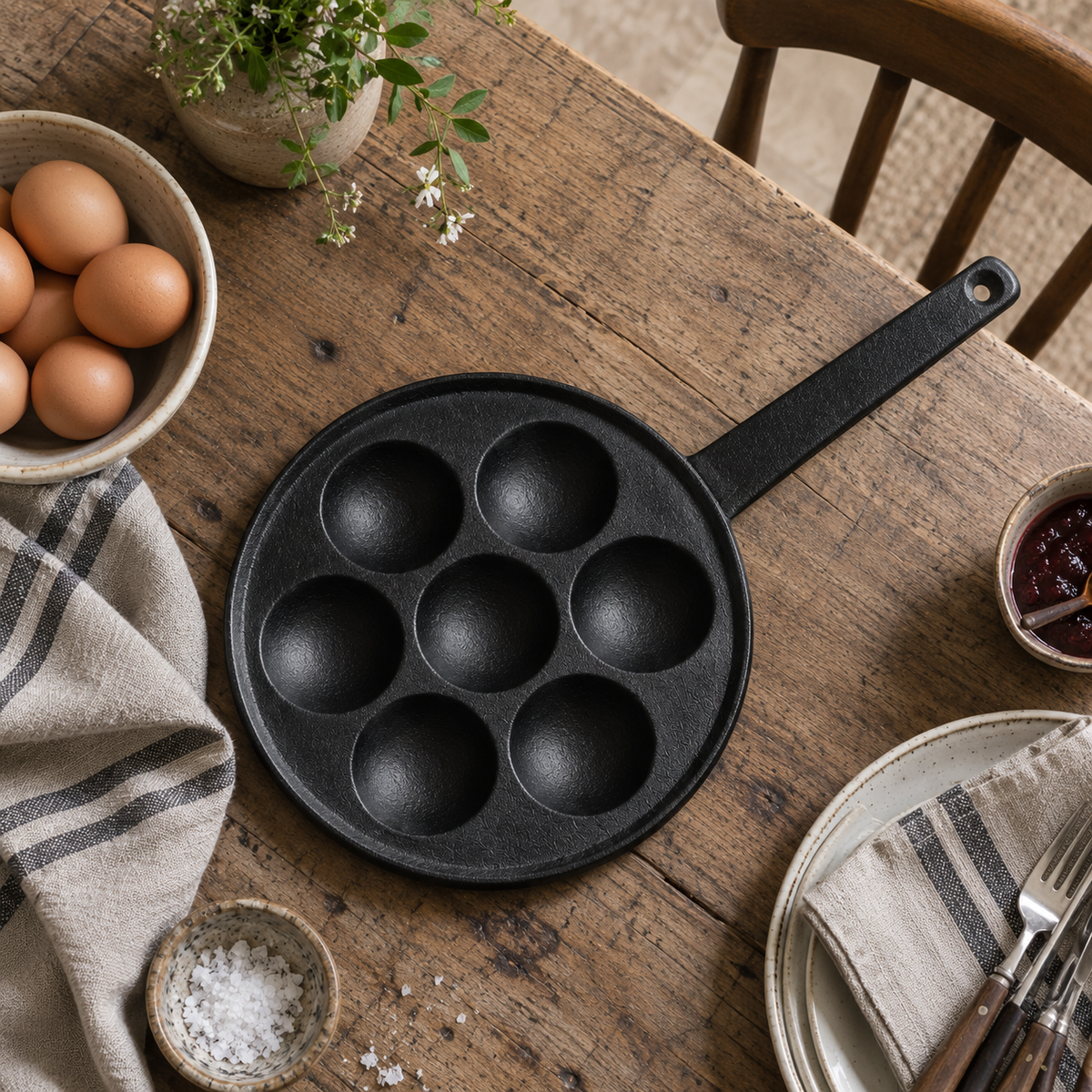 Æbleskiver - Danish Pancake Pan