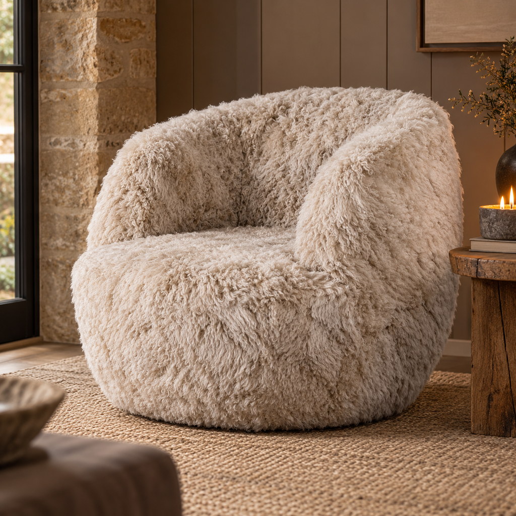 Bergen - Sheepskin Swivel Chair