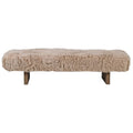 Soren - Sheepskin Bench
