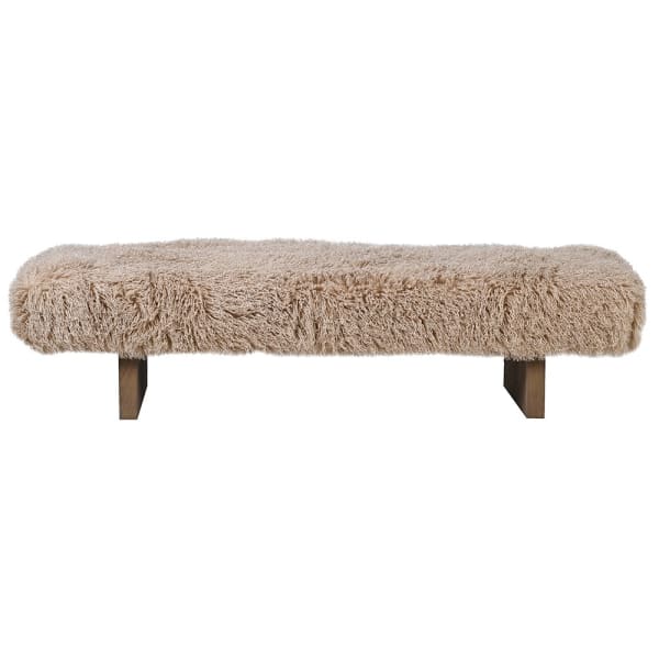 Soren - Sheepskin Bench
