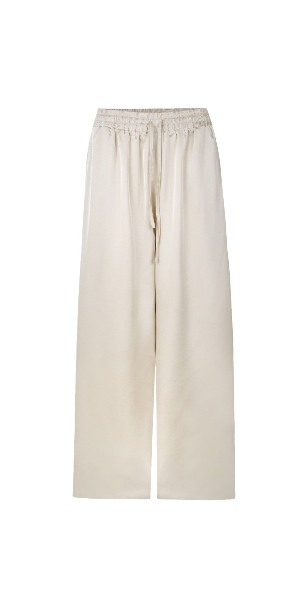 Thea Wide Leg Trousers by Chalk - Champagne
