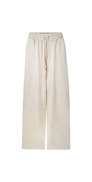 CHALK | THEA WIDE LEG TROUSERS | CHAMPAGNE
