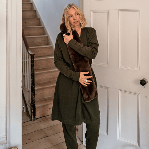 CHALK | CURLY COCOA HOT WATER BOTTLE | LONG