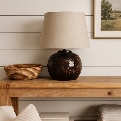 PECAN GLAZE | GIANT TABLE LAMP