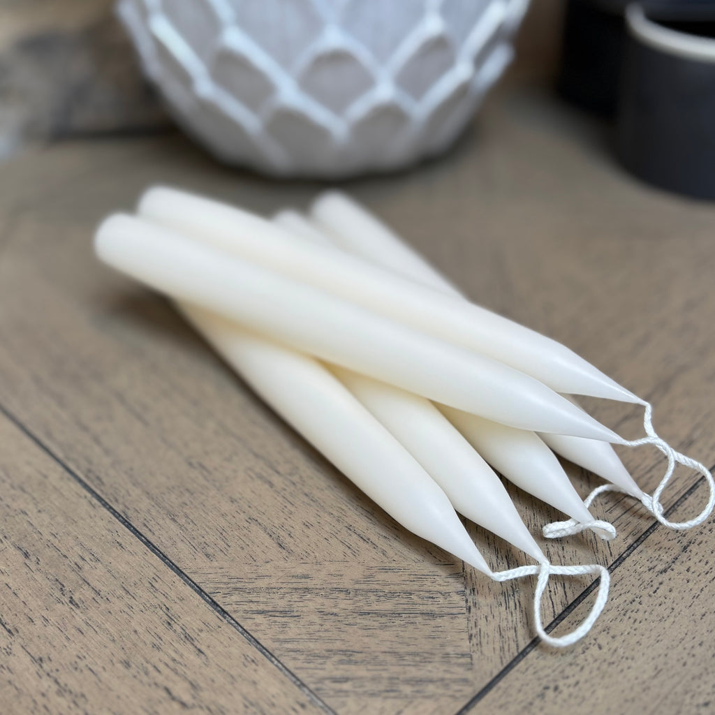 Danish - Dinner Candles - Off White - Pair
