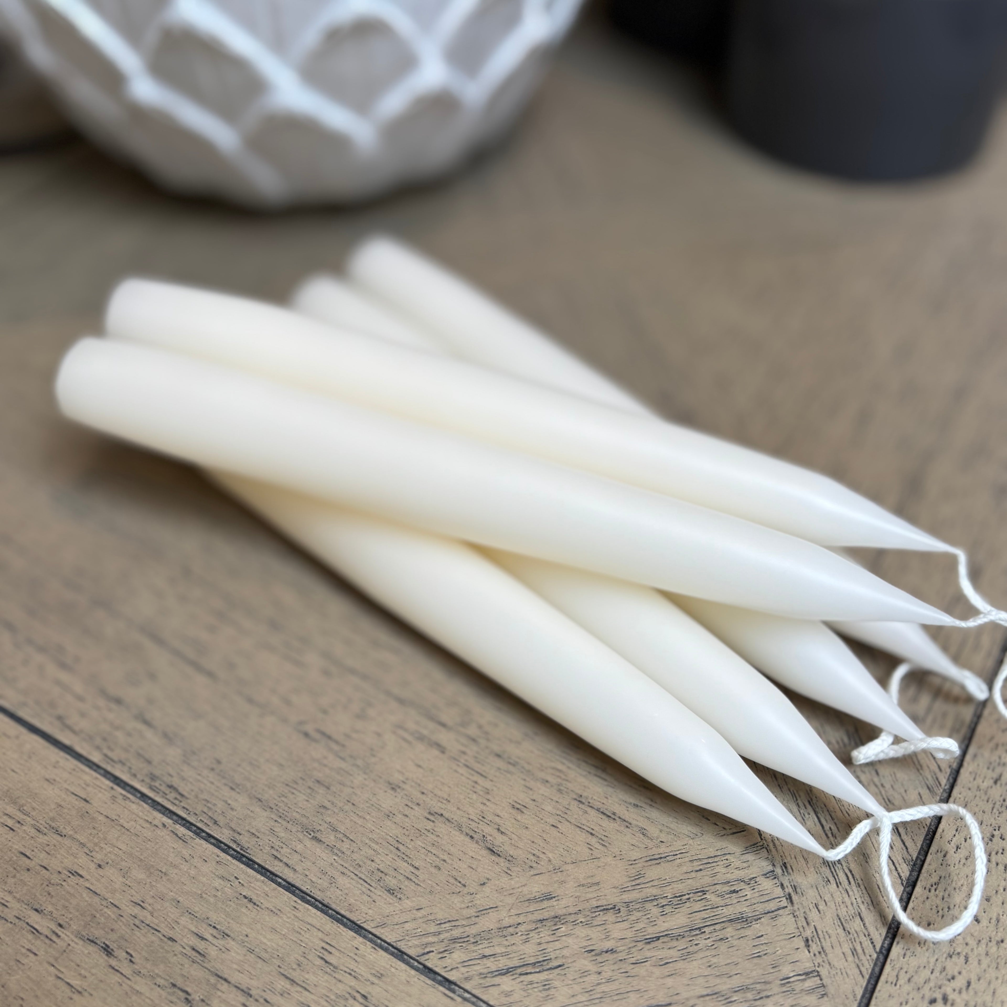 Danish - Dinner Candles - Off White - Pair