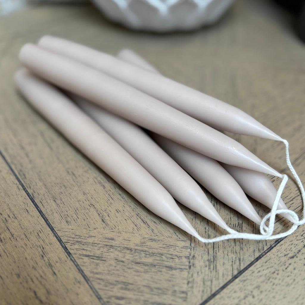 Danish - Dinner Candles - Latte - Pair