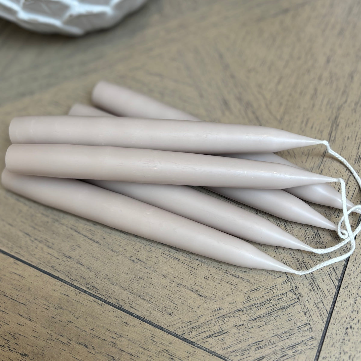 Danish - Dinner Candles - Latte - Pair
