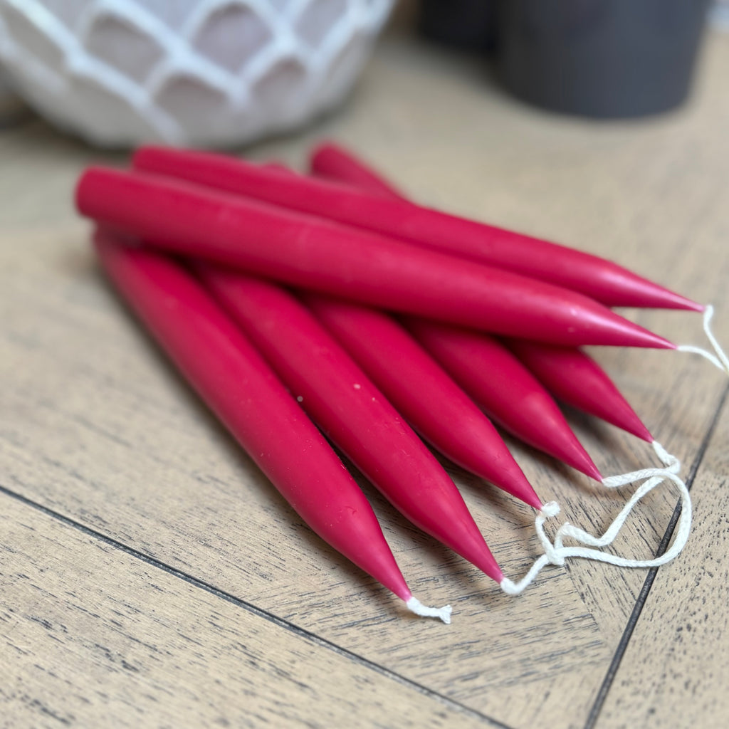 Danish - Dinner Candles - Claret - Pair