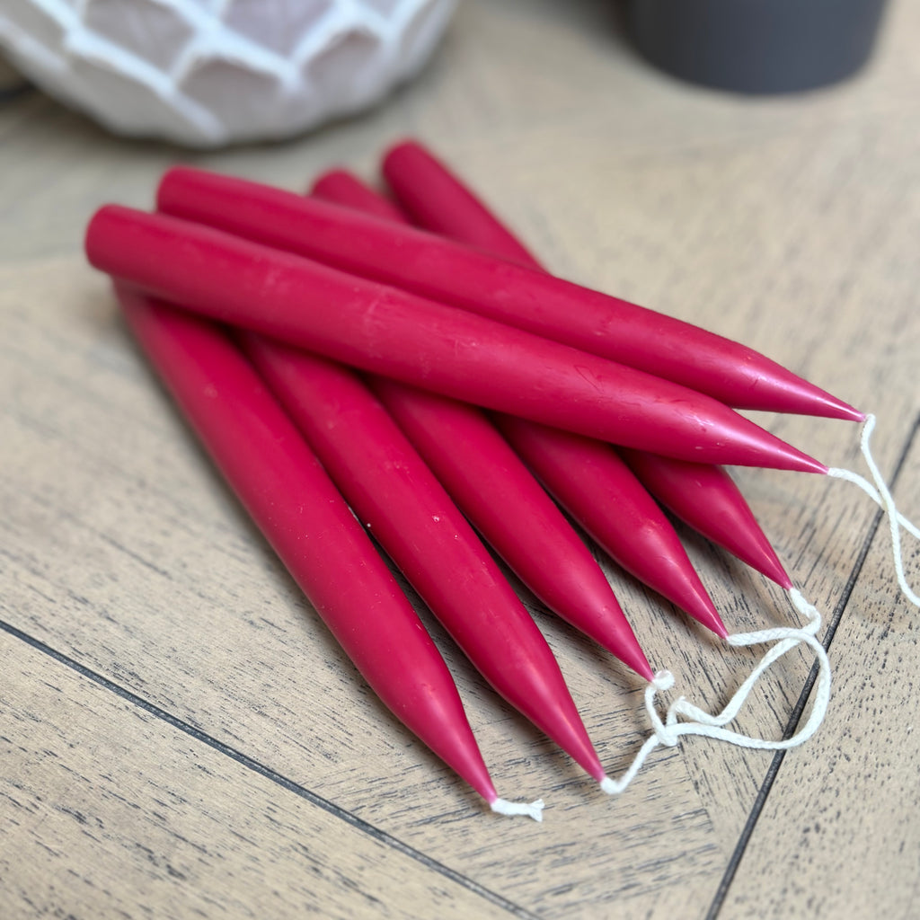 Danish - Dinner Candles - Claret - Pair