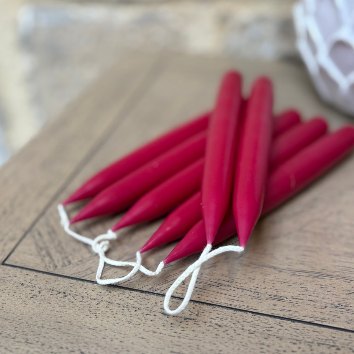 Danish - Dinner Candles - Claret - Pair