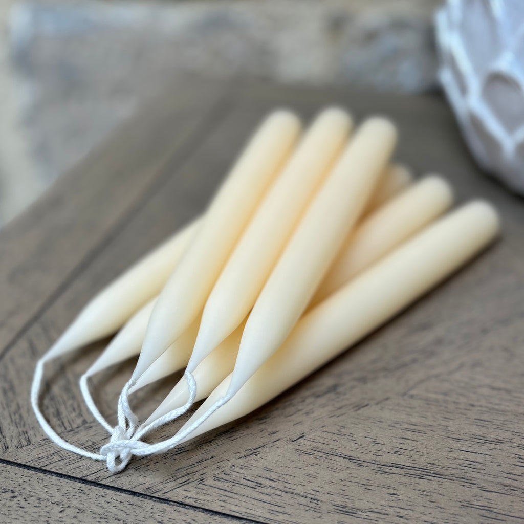 Danish - Dinner Candles - Natural - Pair
