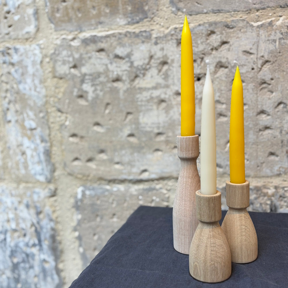 Danish - Dinner Candles - Natural - Pair