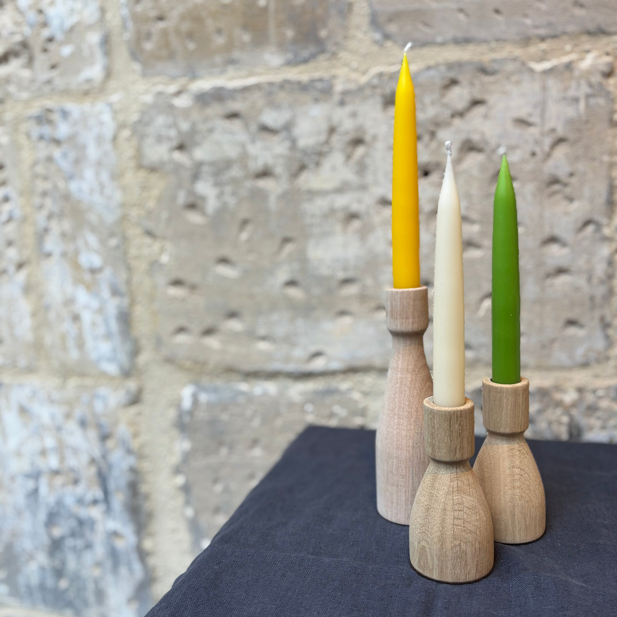 Danish - Dinner Candles - Natural - Pair