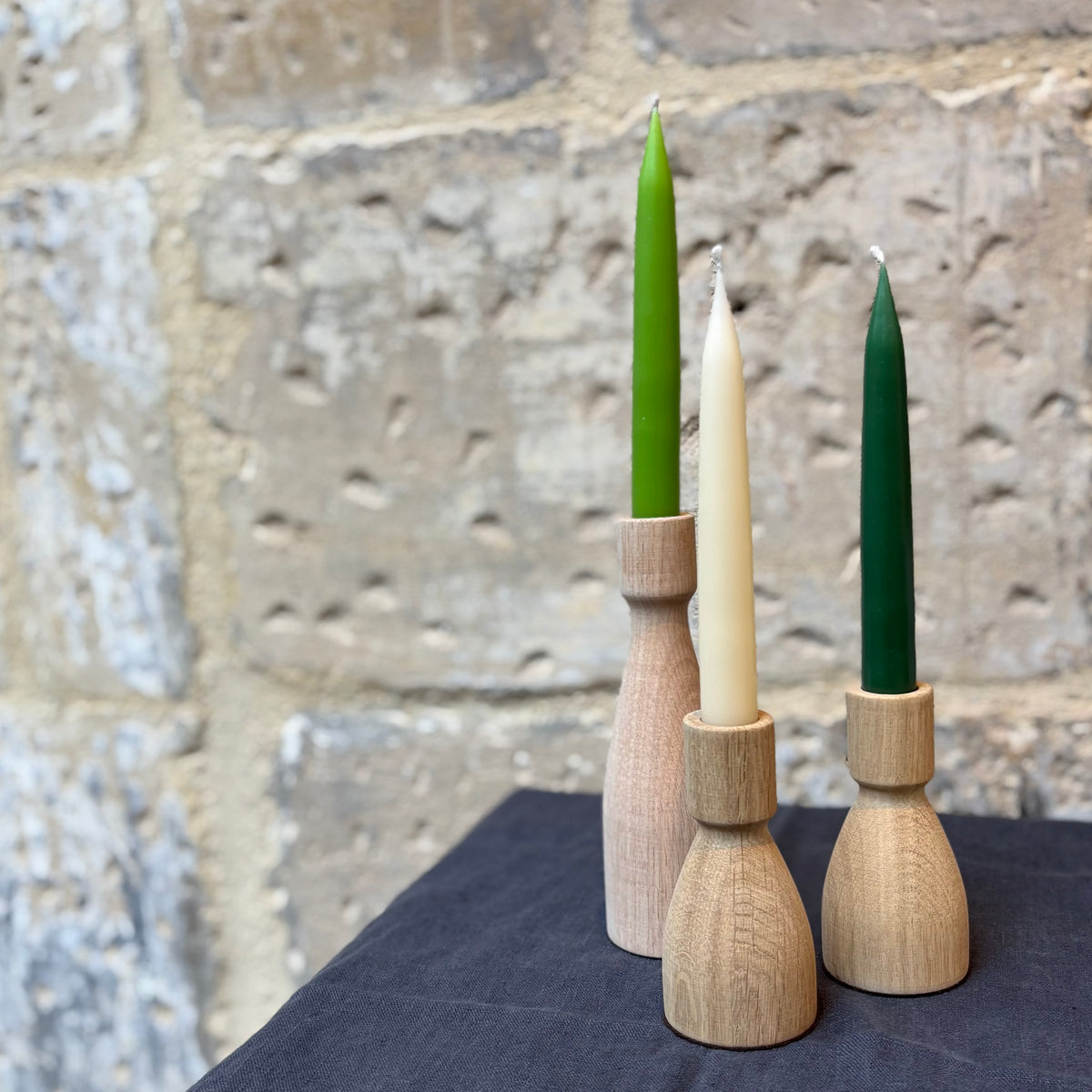 Danish - Dinner Candles - Pine - Pair