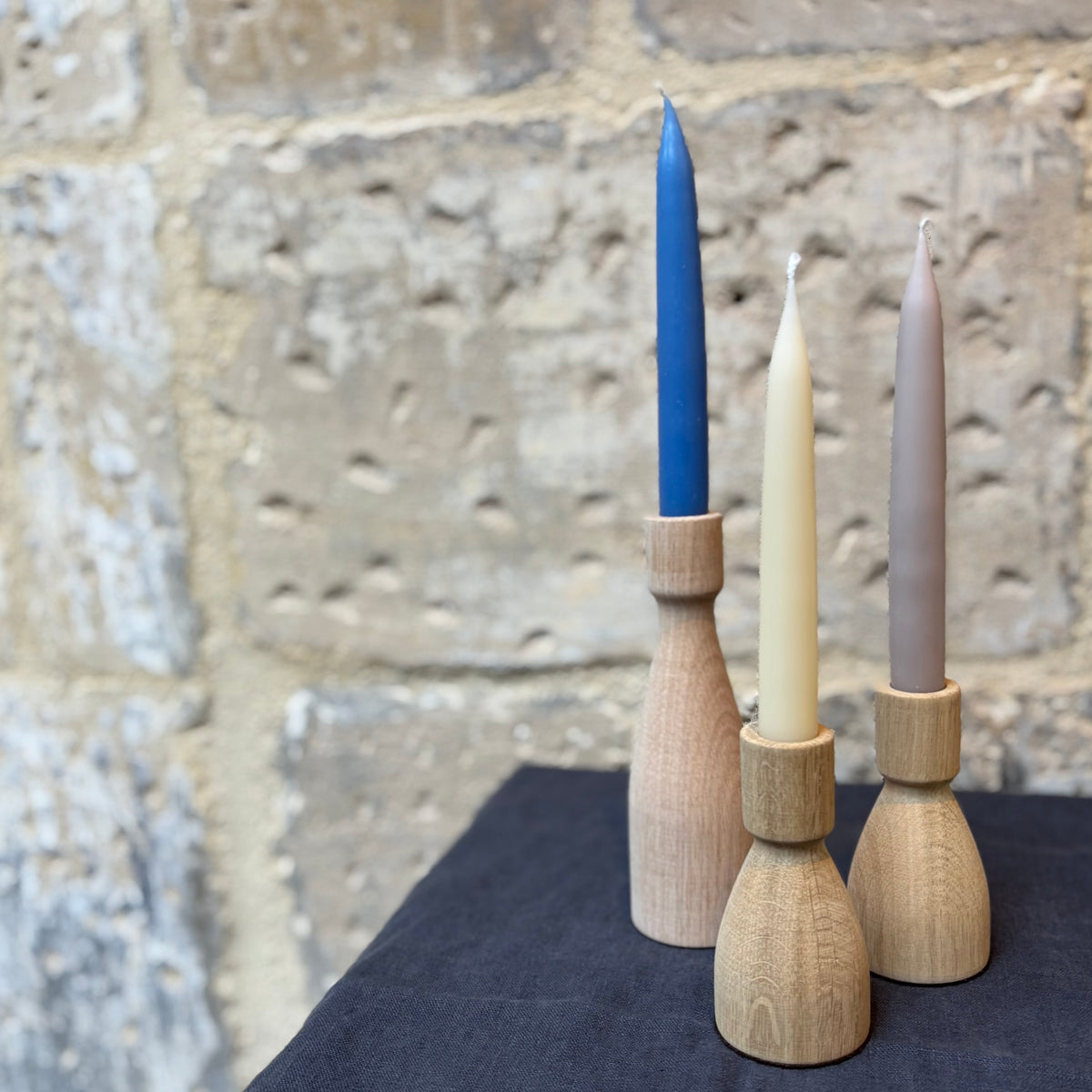 Danish - Dinner Candles - Latte - Pair