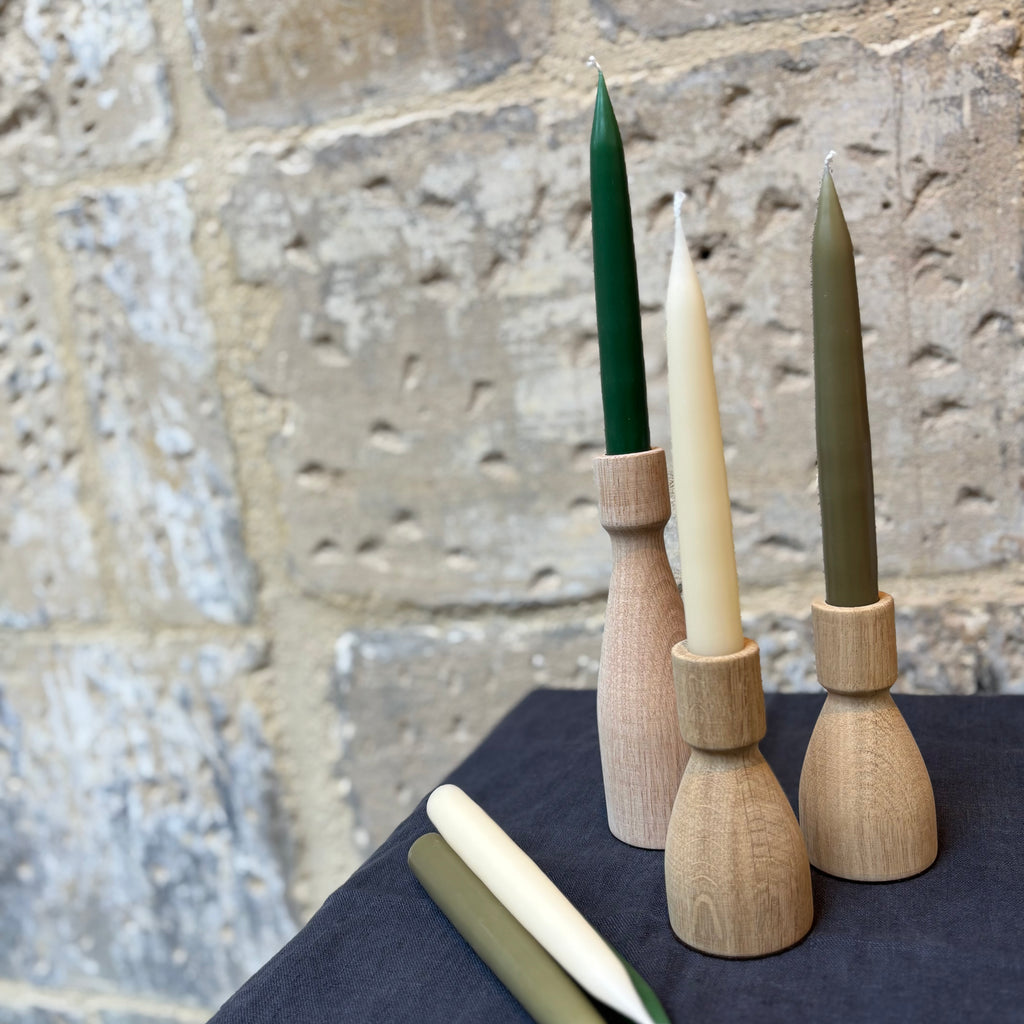 Danish - Dinner Candles - Pine - Pair