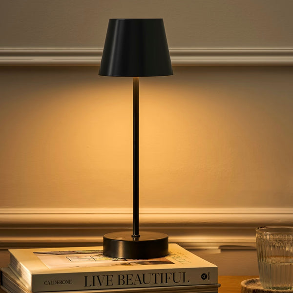 WALCOT | RECHARGEABLE TABLE LAMP | CARBON