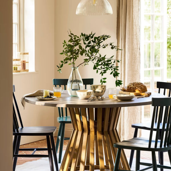 SPINDLE DINING CHAIR | FOREST GREEN