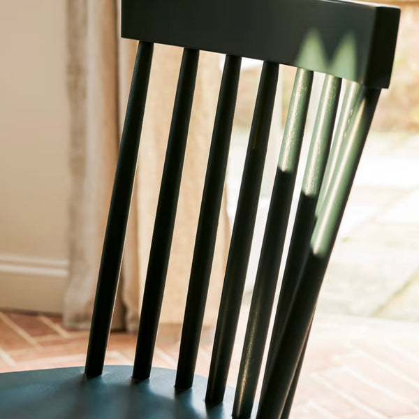 SPINDLE DINING CHAIR | FOREST GREEN