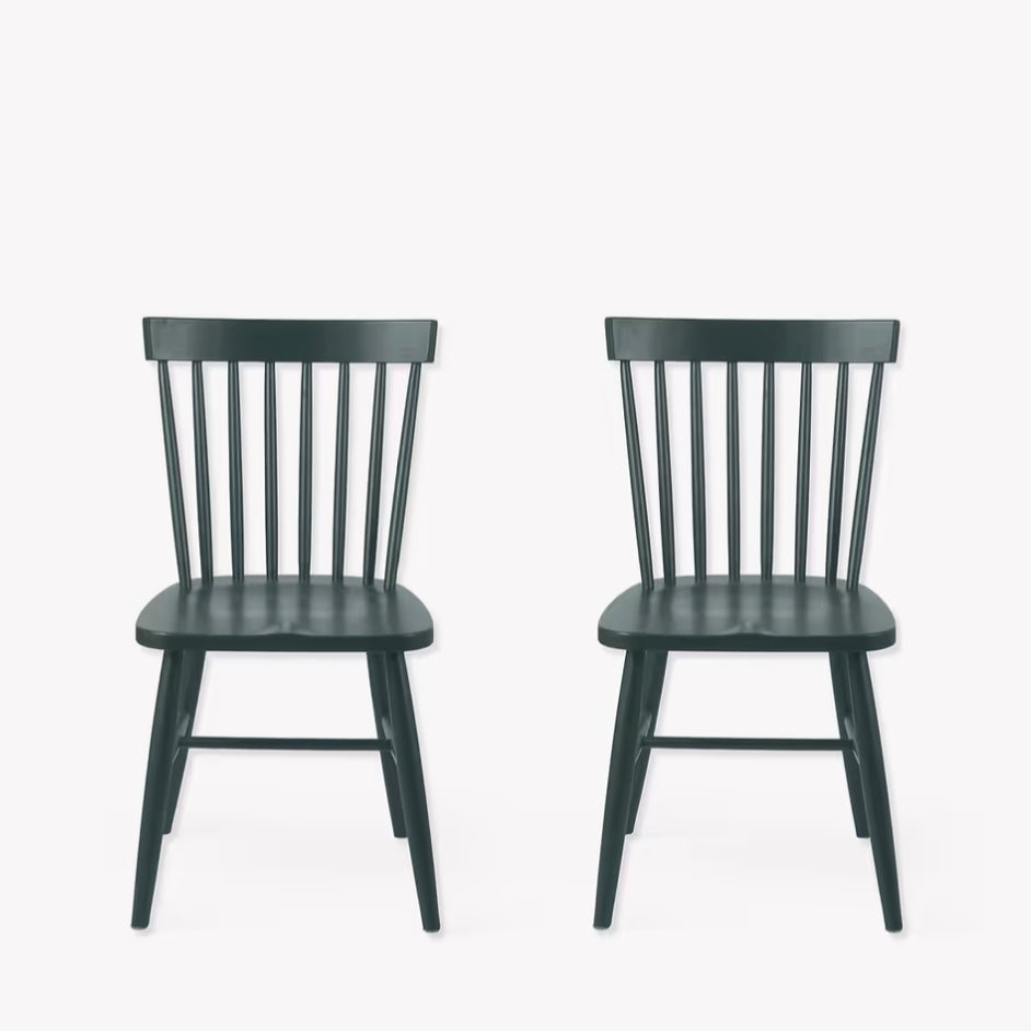 Spindle Dining Chair - Forest Green