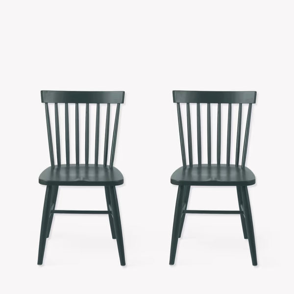 SPINDLE DINING CHAIR | FOREST GREEN